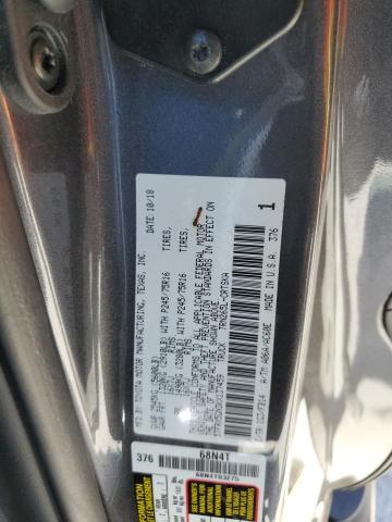 5TFRX5GN3KX137459 - 2019 TOYOTA TACOMA ACCESS CAB ნაცრისფერი ფოტო 12