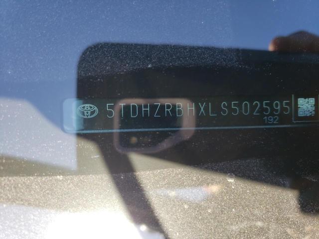 5TDHZRBHXLS502595 - 2020 TOYOTA HIGHLANDER XLE SILVER photo 13