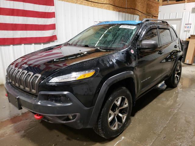 1C4PJMBSXHD234135 - 2017 JEEP CHEROKEE TRAILHAWK BLACK photo 1