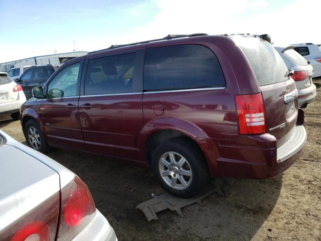 2A8HR54P08R788351 - 2008 CHRYSLER TOWN & COU TOURING MAROON photo 2