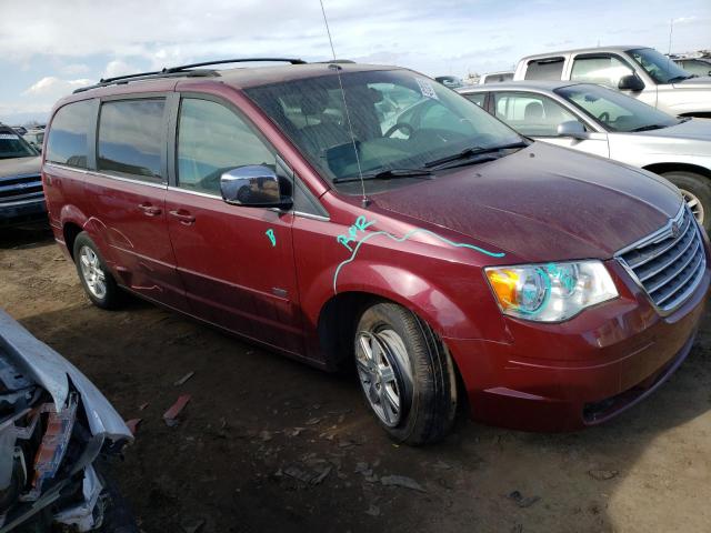 2A8HR54P08R788351 - 2008 CHRYSLER TOWN & COU TOURING MAROON photo 4