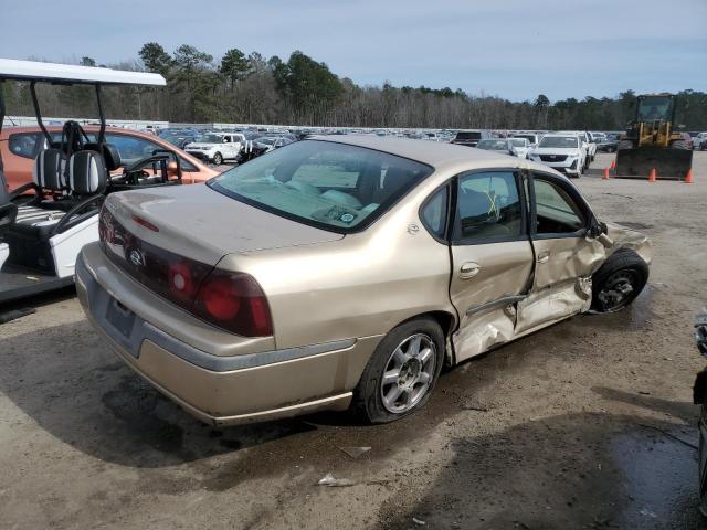 2G1WF52E849159089 - 2004 CHEVROLET IMPALA GOLD photo 3