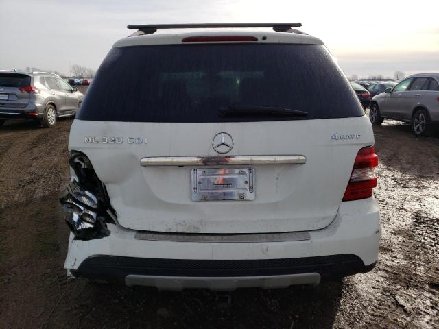 4JGBB22E98A307952 - 2008 MERCEDES-BENZ ML 320 CDI WHITE photo 6