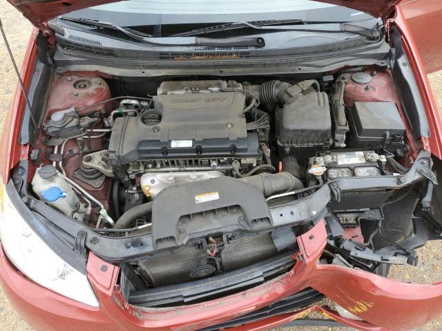 KMHDU46D19U748734 - 2009 HYUNDAI ELANTRA GLS RED photo 11