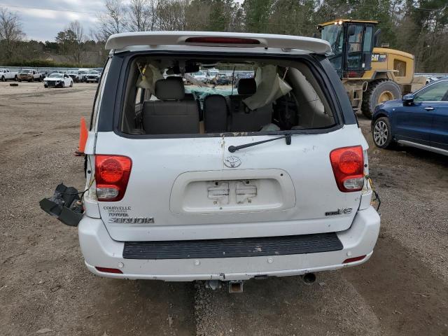 5TDZT38A86S265560 - 2006 TOYOTA SEQUOIA LIMITED WHITE photo 6