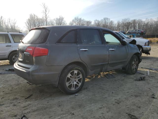 2HNYD28378H509862 - 2008 ACURA MDX TECHNOLOGY GRAY photo 3