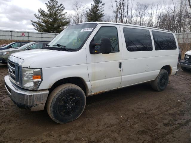 1FBNE31L99DA77218 - 2009 FORD ECONOLINE E350 SUPER DUTY WAGON WHITE photo 1