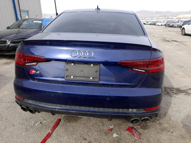 WAUB4AF48KA078775 - 2019 AUDI S4 PREMIUM PLUS BLUE photo 6