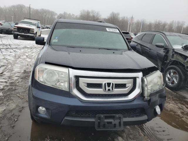 5FNYF4H71BB049609 - 2011 HONDA PILOT EXLN BLUE photo 5