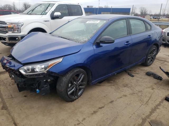 3KPF34AD4ME357804 - 2021 KIA FORTE GT LINE BLUE photo 1