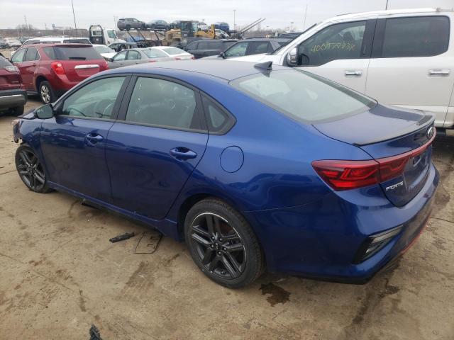 3KPF34AD4ME357804 - 2021 KIA FORTE GT LINE BLUE photo 2