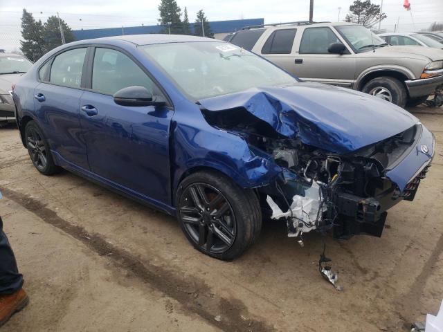 3KPF34AD4ME357804 - 2021 KIA FORTE GT LINE BLUE photo 4