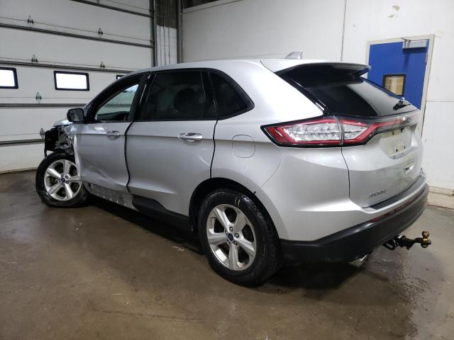 2FMPK4G84HBB48279 - 2017 FORD EDGE SE SILVER photo 2