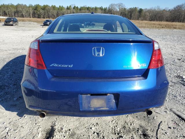 1HGCS22819A009918 - 2009 HONDA ACCORD EXL BLUE photo 6