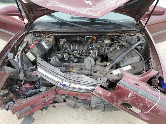 2G1WF55K6Y9221127 - 2000 CHEVROLET IMPALA BURGUNDY photo 11