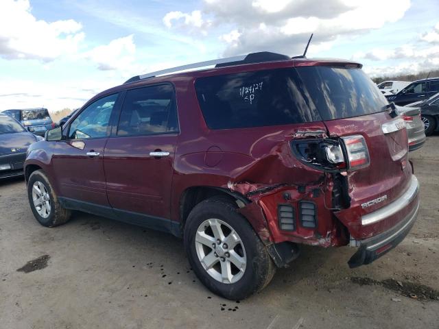 1GKKRNEDXGJ323455 - 2016 GMC ACADIA SLE MAROON photo 2