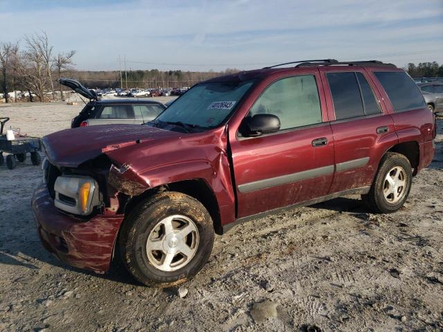 1GNDT13S352166222 - 2005 CHEVROLET TRAILBLAZE LS RED photo 1