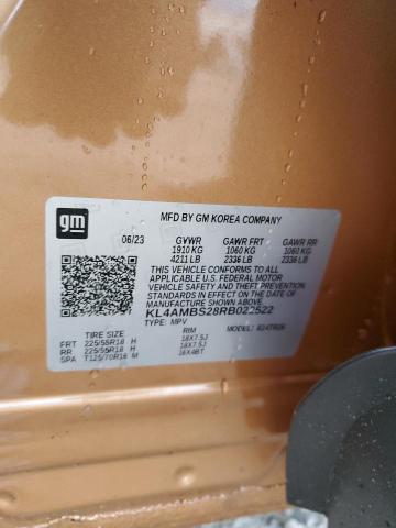 KL4AMBS28RB022522 - 2024 BUICK ENCORE GX PREFERRED ORANGE photo 13