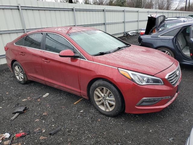 5NPE24AF3FH136628 - 2015 HYUNDAI SONATA SE RED photo 4