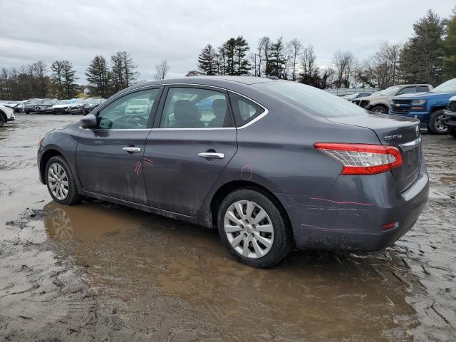 3N1AB7AP4FL672905 - 2015 NISSAN SENTRA S GRAY photo 2