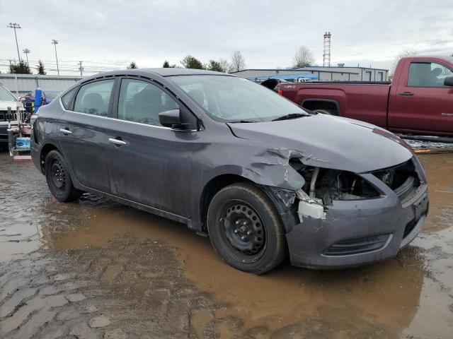 3N1AB7AP4FL672905 - 2015 NISSAN SENTRA S GRAY photo 4