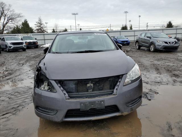 3N1AB7AP4FL672905 - 2015 NISSAN SENTRA S GRAY photo 5