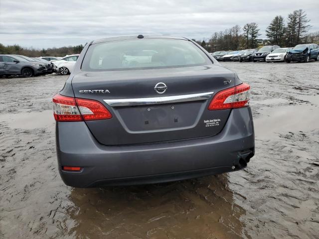 3N1AB7AP4FL672905 - 2015 NISSAN SENTRA S GRAY photo 6