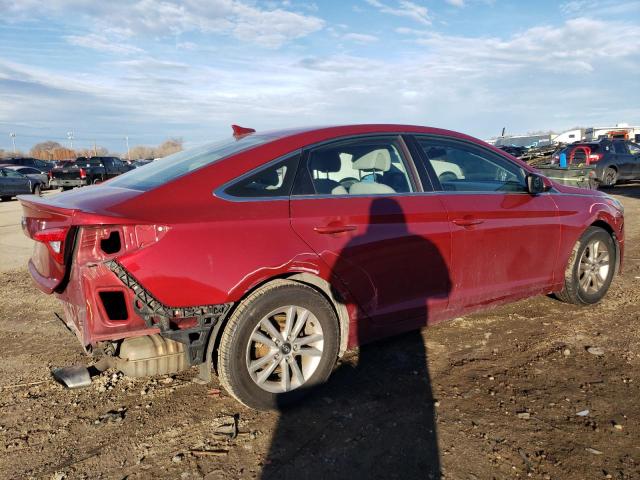 5NPE24AF4GH398336 - 2016 HYUNDAI SONATA SE RED photo 3