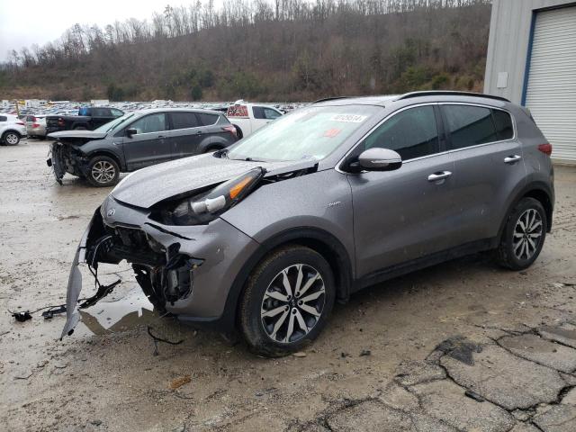 KNDPNCAC7J7458394 - 2018 KIA SPORTAGE EX GRAY photo 1