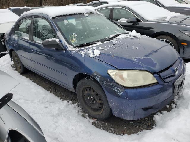 2HGES16565H607257 - 2005 HONDA CIVIC LX BLUE photo 4