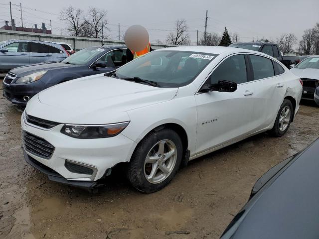 1G1ZB5ST9JF271619 - 2018 CHEVROLET MALIBU LS WHITE photo 1