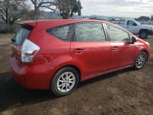 JTDZN3EU7EJ007325 - 2014 TOYOTA PRIUS V RED photo 3