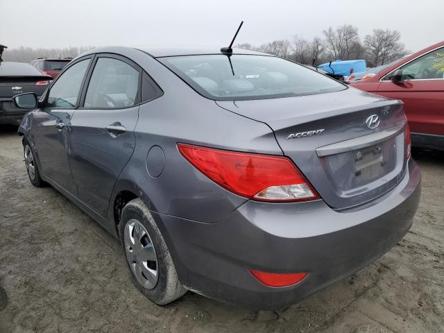 KMHCT4AE1GU031892 - 2016 HYUNDAI ACCENT SE GRAY photo 2