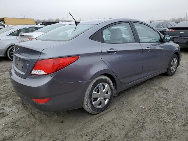 KMHCT4AE1GU031892 - 2016 HYUNDAI ACCENT SE GRAY photo 3