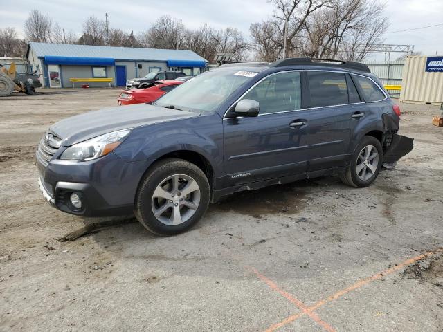 4S4BRCPC9E3296010 - 2014 SUBARU OUTBACK 2.5I LIMITED BLUE photo 1