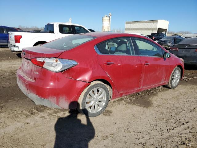 KNAFX4A87E5114652 - 2014 KIA FORTE EX RED photo 3