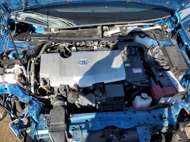 JTDL9MFU6M3023565 - 2021 TOYOTA PRIUS LE BLUE photo 11