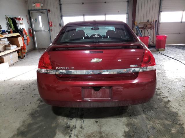 2G1WT58K989155810 - 2008 CHEVROLET IMPALA LT RED photo 6