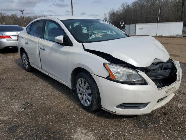 3N1AB7APXDL749791 - 2013 NISSAN SENTRA S WHITE photo 4