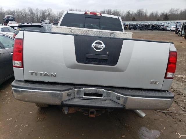 1N6AA06C98N338897 - 2008 NISSAN TITAN XE SILVER photo 6