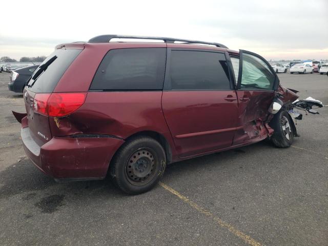 5TDZK23C48S136515 - 2008 TOYOTA SIENNA CE BURGUNDY photo 3