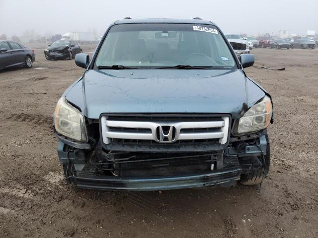 5FNYF28647B004103 - 2007 HONDA PILOT EXL TEAL photo 5