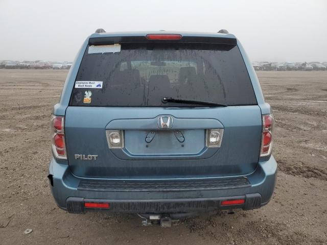 5FNYF28647B004103 - 2007 HONDA PILOT EXL TEAL photo 6