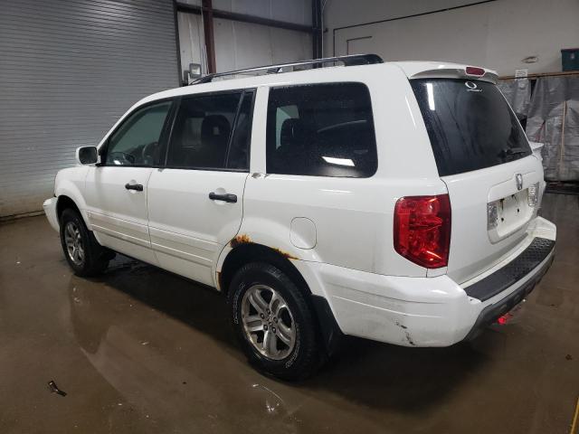 5FNYF18455B061464 - 2005 HONDA PILOT EX WHITE photo 2