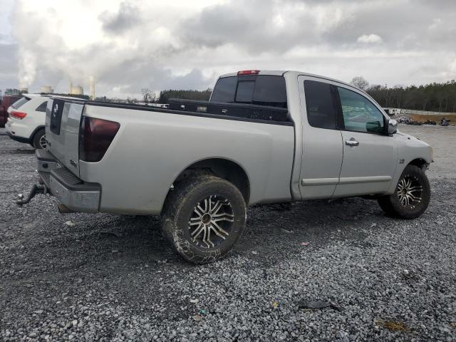 1N6AA06A24N542773 - 2004 NISSAN TITAN XE SILVER photo 3