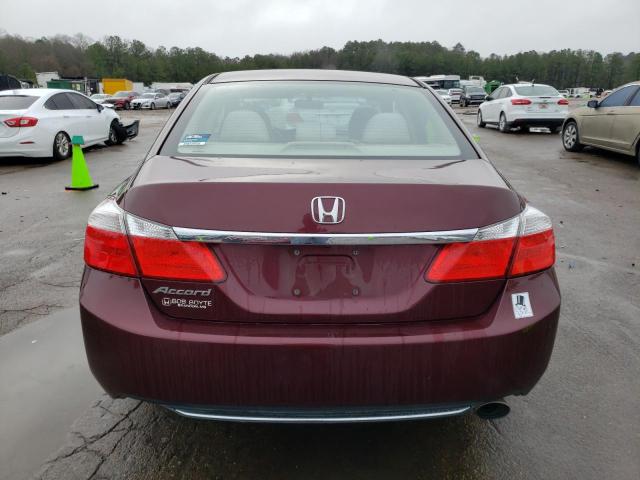 1HGCR2F7XDA261270 - 2013 HONDA ACCORD EX MAROON photo 6