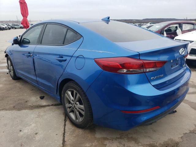 5NPD84LF5HH107593 - 2017 HYUNDAI ELANTRA SE BLUE photo 2