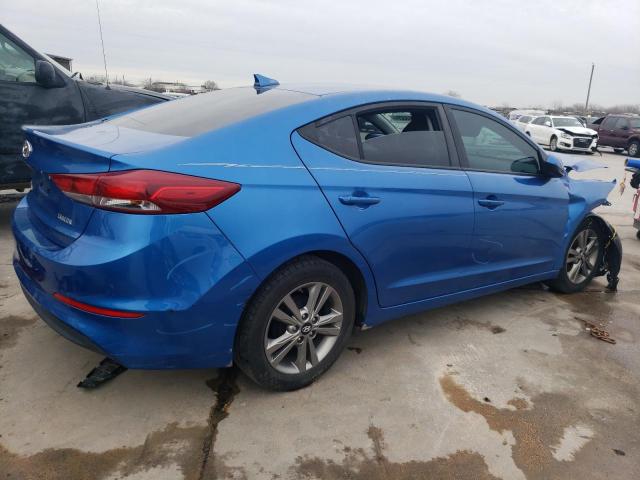 5NPD84LF5HH107593 - 2017 HYUNDAI ELANTRA SE BLUE photo 3