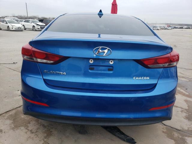 5NPD84LF5HH107593 - 2017 HYUNDAI ELANTRA SE BLUE photo 6