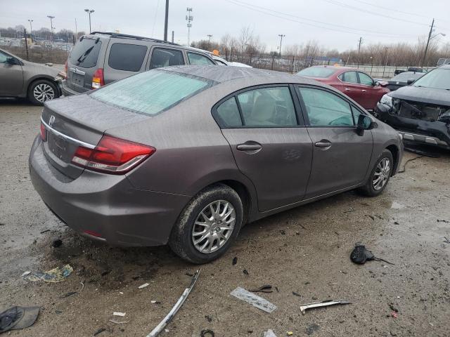 19XFB2F53FE096502 - 2015 HONDA CIVIC LX BROWN photo 3